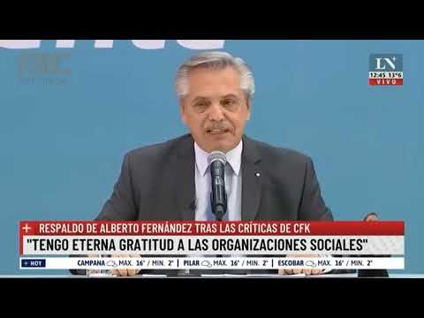 Alberto Fernández confunde