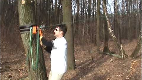 Longline Spannen mit dem slackPro lineGrip - tightening a longline with the slackPro lineGrip