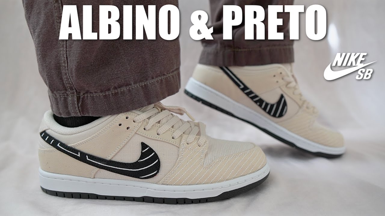 These have A LOT of DETAILS - NIKE SB DUNK LOW ALBINO & PRETO Review & On  Feet