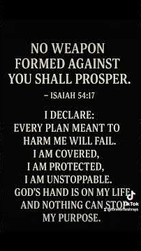 No Weapon Shall Prosper ✨