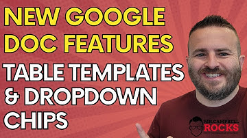 New Google Doc Features: Table Templates and Dropdown Chips