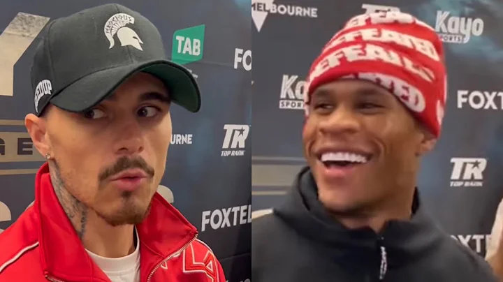 GRORGE KAMBOSOS COMPLETELY DISRESPECTED BY AUSTRALIAN REPORTER IN FRONT OF DEVIN HANEY