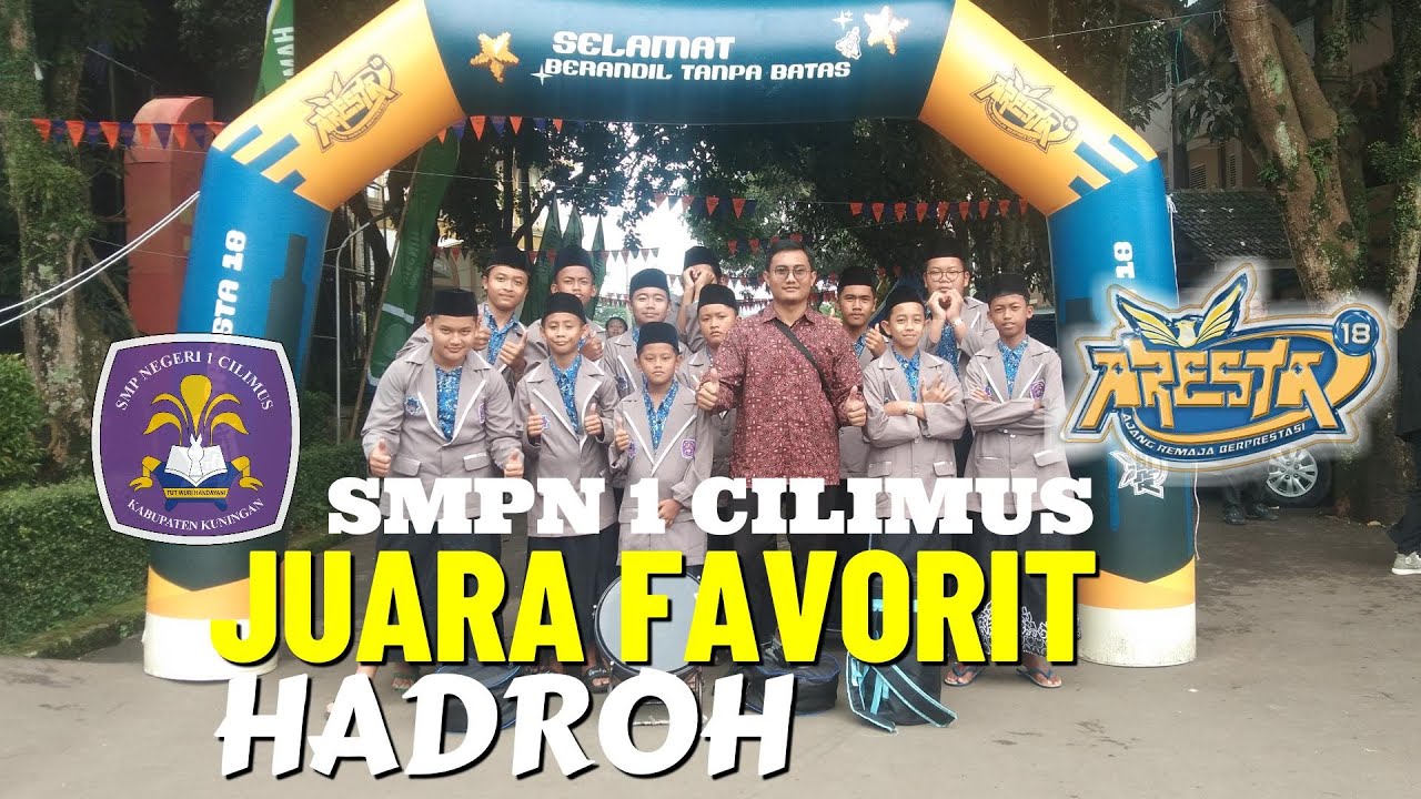 HADROH SMPN 1 CILIMUS MENJADI JUARA FAVORIT DI 