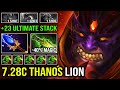 When Everyone Scared of this LION You Already Know He's Not a Support +23 Ulti Stack 1 Shot ALL DotA