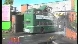 Double-Decker Bus Crashes Into Low Bridge!