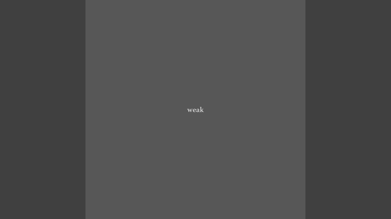 Weak YouTube