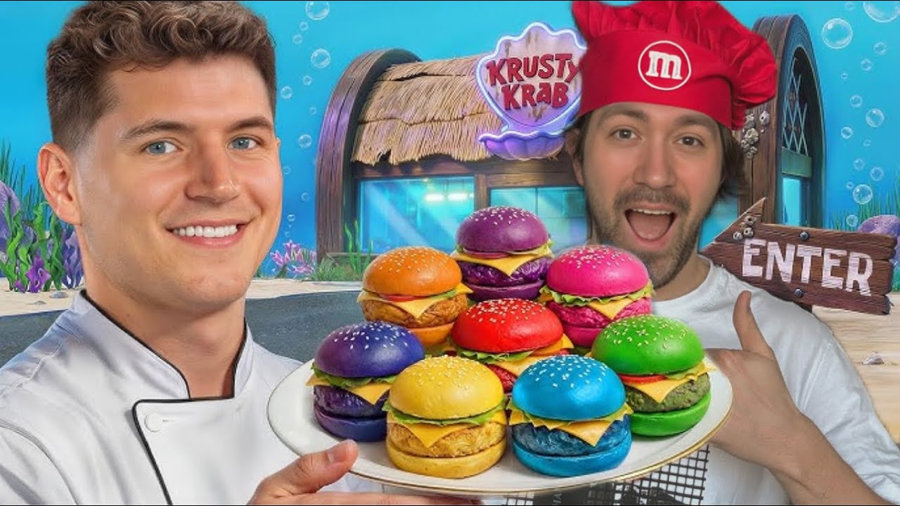 Ich habe jedes Essen aus SpongeBob gekocht Nick DiGiovanni reaction