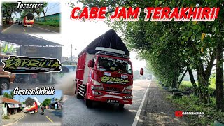 Momen ketika truck cabe kesiangan|| gas poll full kecepatan..