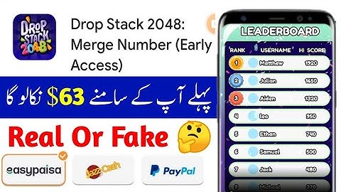 2048 Merge Block game - Drop the number