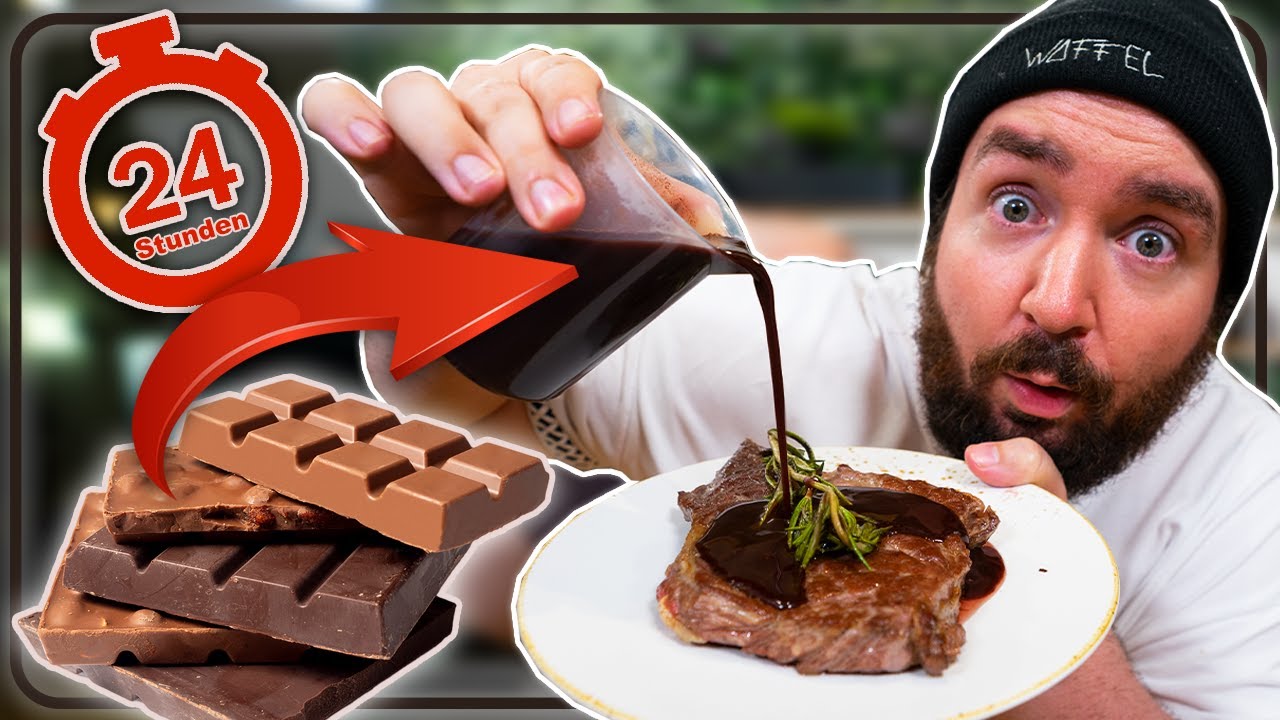 1 TAG ALLES MIT SCHOKOLADE ESSEN - YouTube