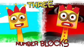 My Sprunki OC: Three (from NumberBlocks)