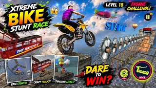 Bike Stunt Master 🏍️🔥 | Insane Bike Stunts & Crazy Tracks | Level 18 Extreme Challenge screenshot 1