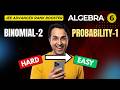 JEE Advanced Algebra Session 6 | Binomial Advanced + Probability 🔥 Rank Booster 2026