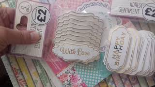 Craft haul from The Works, Hobbycraft and Rymans