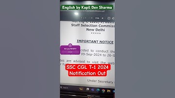 #ssccglnotification2024 #freeclass #ssccglbatch #englishbykapildevsharma