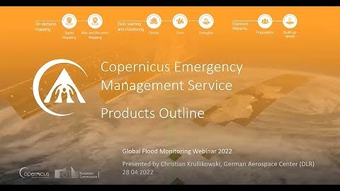 CEMS Global Flood Monitoring Webinar - Product Outline