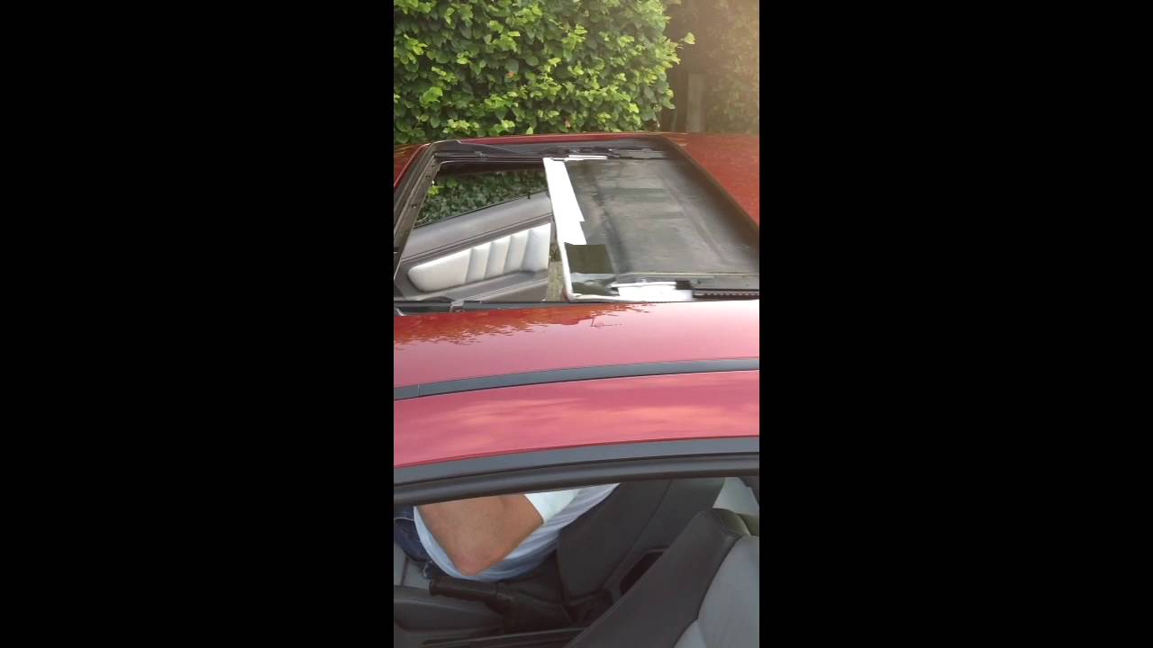 Sunroof mechanism on BMW 850csi e3 YouTube