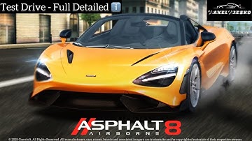 McLaren 765LT Spider - Full Detailed Test Drive | Asphalt 8 🏆