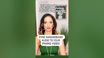 How to Sync iPhone video to garage band audio! #music #singing #garageband #musician #singingtips