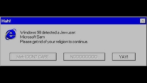 Microsoft Sam Reads Funny Windows Errors (S3EP6)
