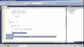 Inherit Delegate In C#.Net Tamil