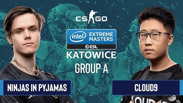 CS:GO - Cloud9 vs. Ninjas in Pyjamas [Vertigo] Map 2- Group A - IEM Katowice 2020