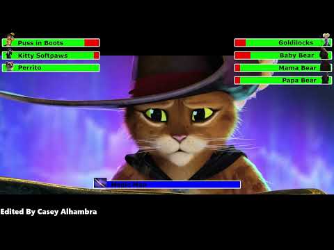 Puss in Boots: The Last Wish (2022) Final Battle with healthbars 1/3