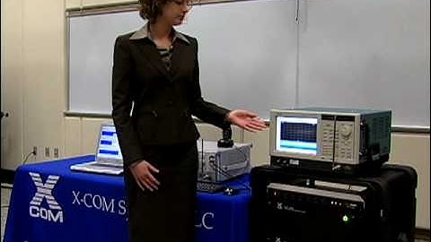 Tektronix Real-time spectrum analyzer and X-Com data storage system