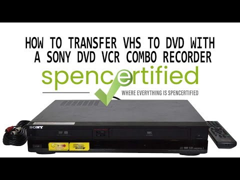 HOW TO RECORD VHS TO DVD WITH A SONY DVD VCR COMBO RECORDER WITH HDMI OUTPUT RDR-VX525