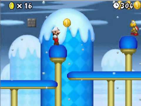 Super mario DS walkthrough world 5-A star coin - YouTube