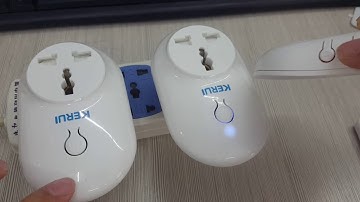 Kerui W1 wifi alarm how to connect the wireless smart socket -S71