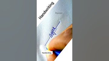 #shortsfeed #handwriting #art #drawing #raman #name #signature #trending #viral #shorts #video #yt