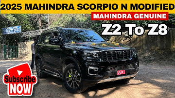 2025 SCORPIO N MODIFIED✅ SCORPIO N Z2 MODIFIED TO Z8🔥 #mahindrascorpion #scorpionz2 