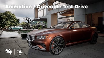 Sedan Car 04 - Unreal Engine - Animation / Driveable Test Drive