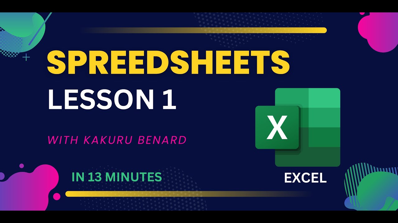 Spreadsheets Excel Lesson 1