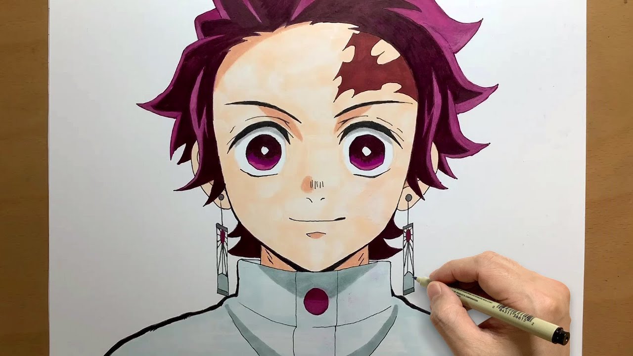 Tanjiro  Cute cartoon drawings, Anime character drawing, Anime