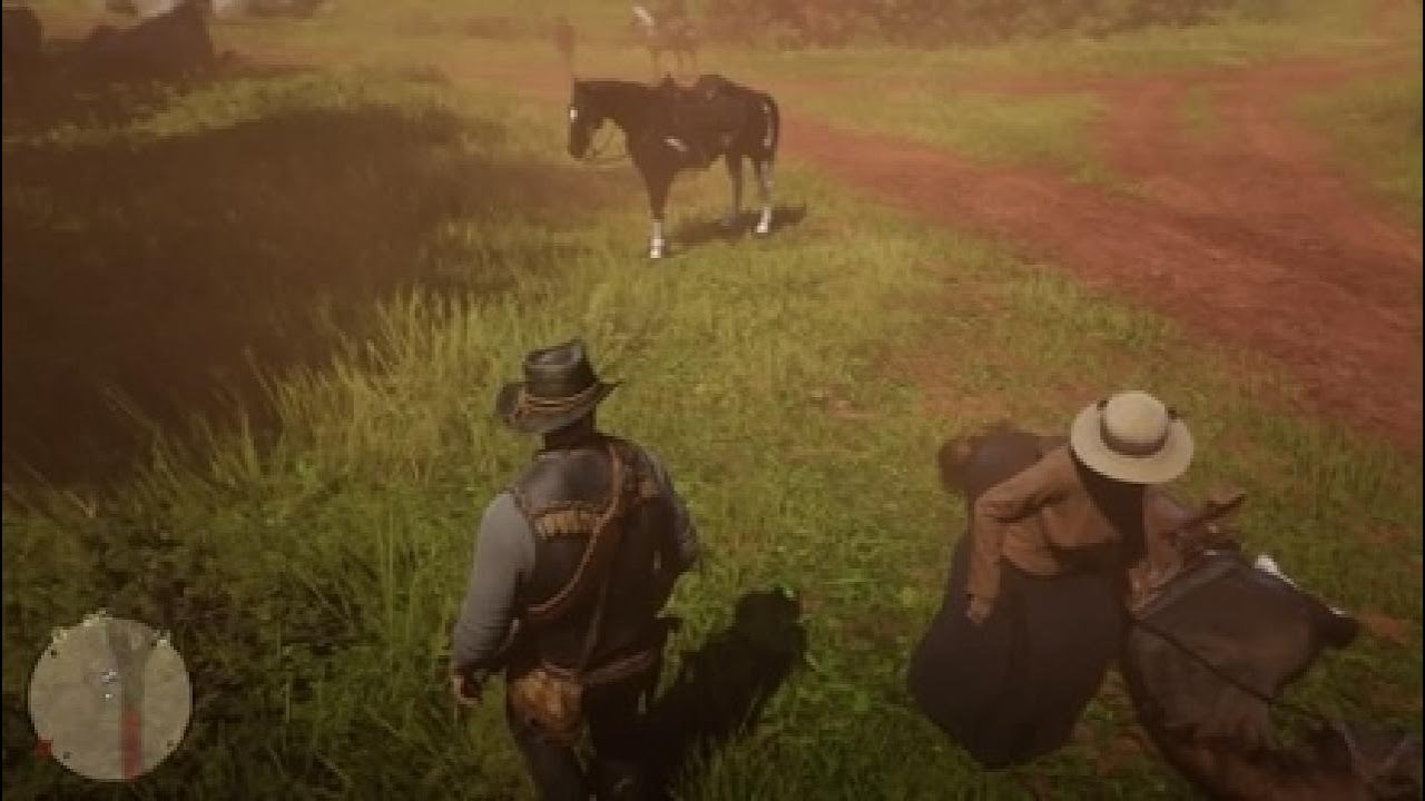 Red Dead Redemption 2 helping random npc - YouTube