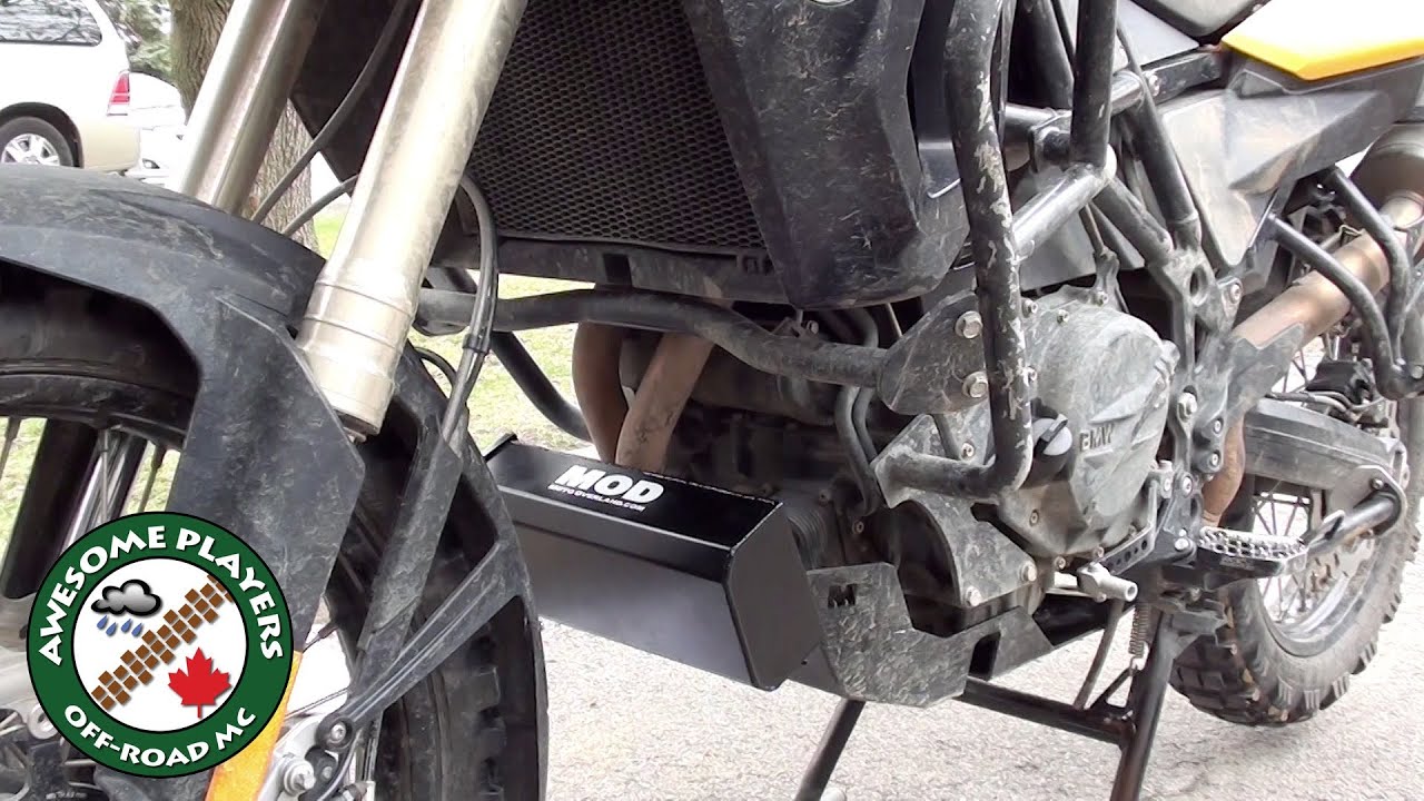 F800GS Skidplate and Toolbox by YouTube