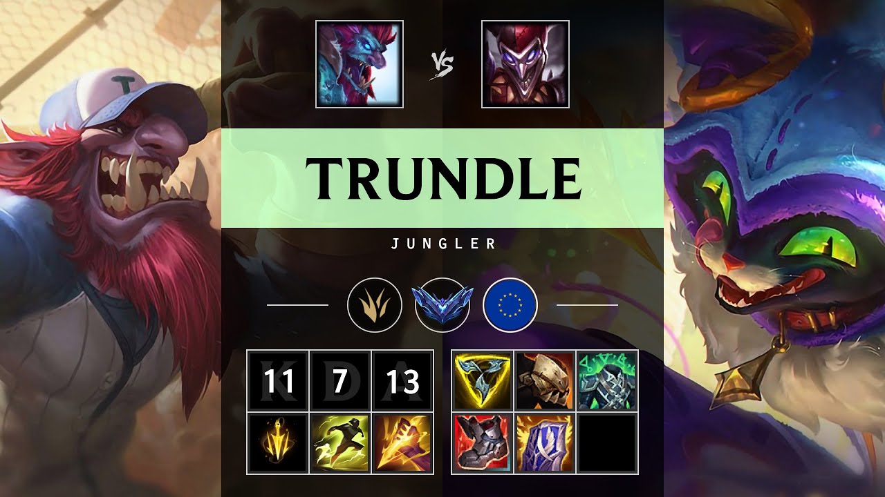 Trundle Jungle vs Shaco - EUW Diamond Patch 25.14