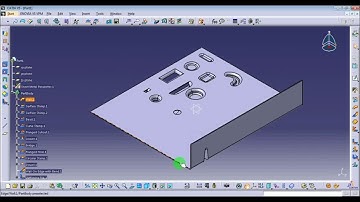 CATIA Various stamping features - Generative Sheetmetal Design