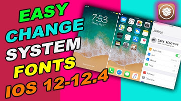HOW TO change system fonts in any iphone running on ios 12-12.4