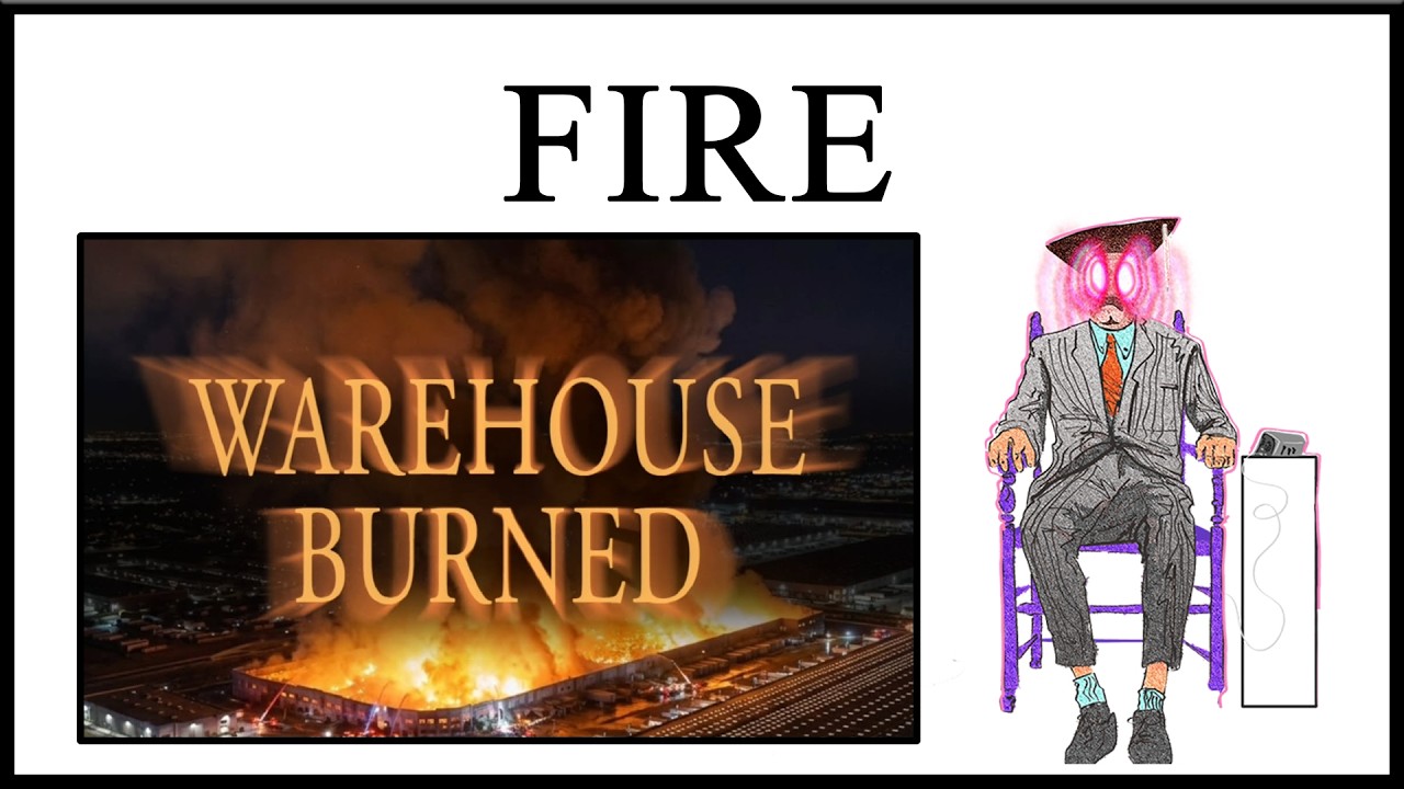 Worker Records Setting Warehouse On Fire - YouTube