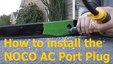 How to install the Noco AC Port Plug  #triton #bassfishing #fishing