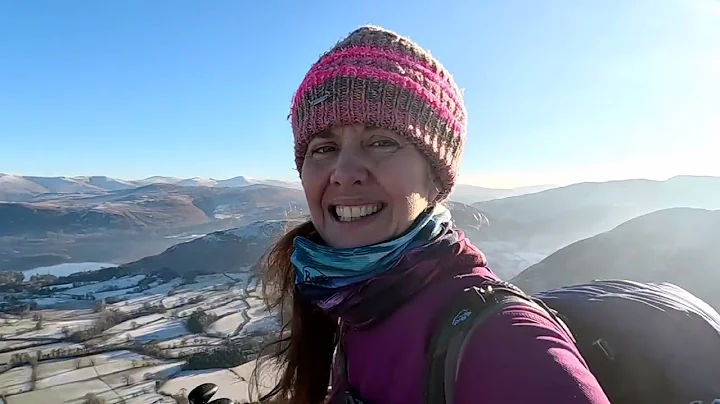 Frosty walk up Barrow & Stile End from Braithwaite...