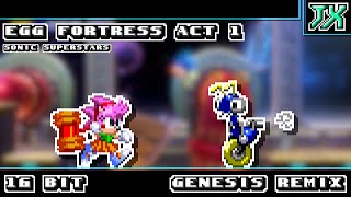 [16-Bit;Genesis]Egg Fortress Zone Act 1 - Sonic Superstars