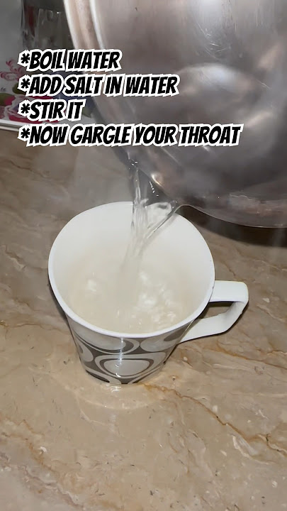 Home remedy for sore throat | Gargle with salt water #trending #food #easy #tips #nomedicine #kids