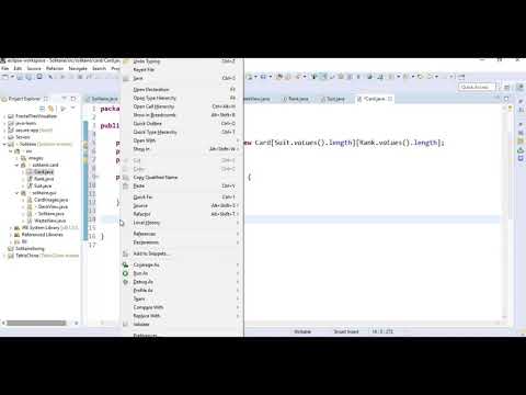 Java Solitaire 5 Card Class