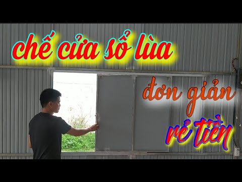 Hướng dẫn làm cửa sổ lùa đơn giản dễ nhất | cách làm cửa sổ lùa - youtube