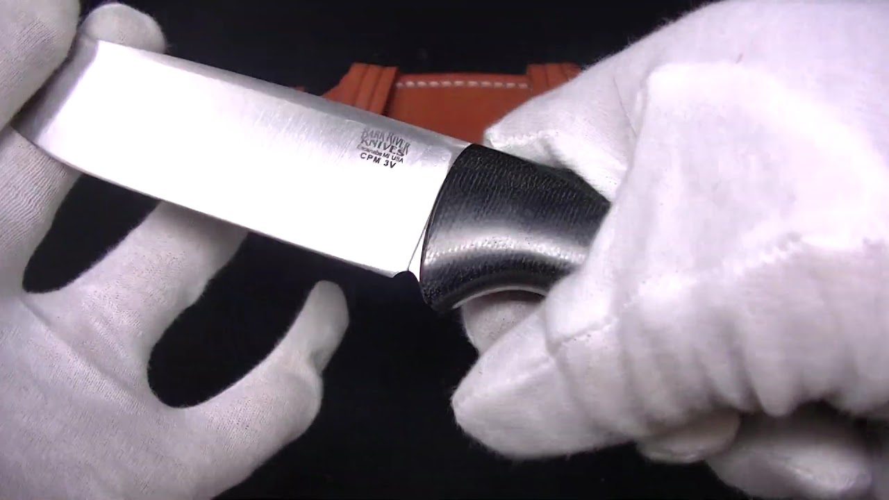 Bark River Knives バークリバー ナイブス ブラボー1 25 Lt Cpm 3v ランプレス ブラック マイカルタ Bravo1 Youtube