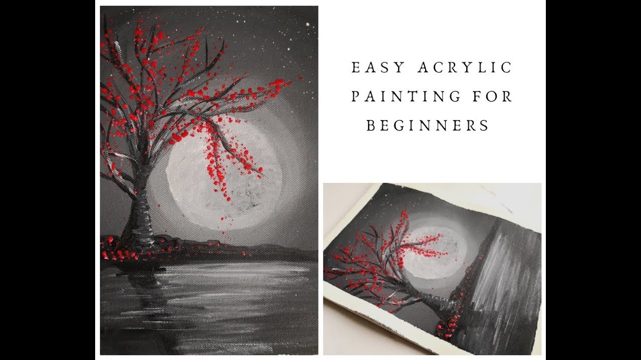 Quick and easy acrylic painting for beginners and kids |Step by step